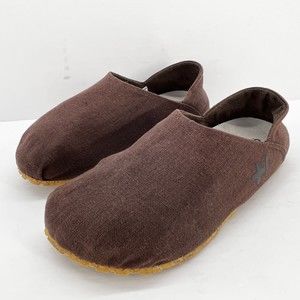 OTZShoes  Brown Linen Slip On Shoes size eu 40